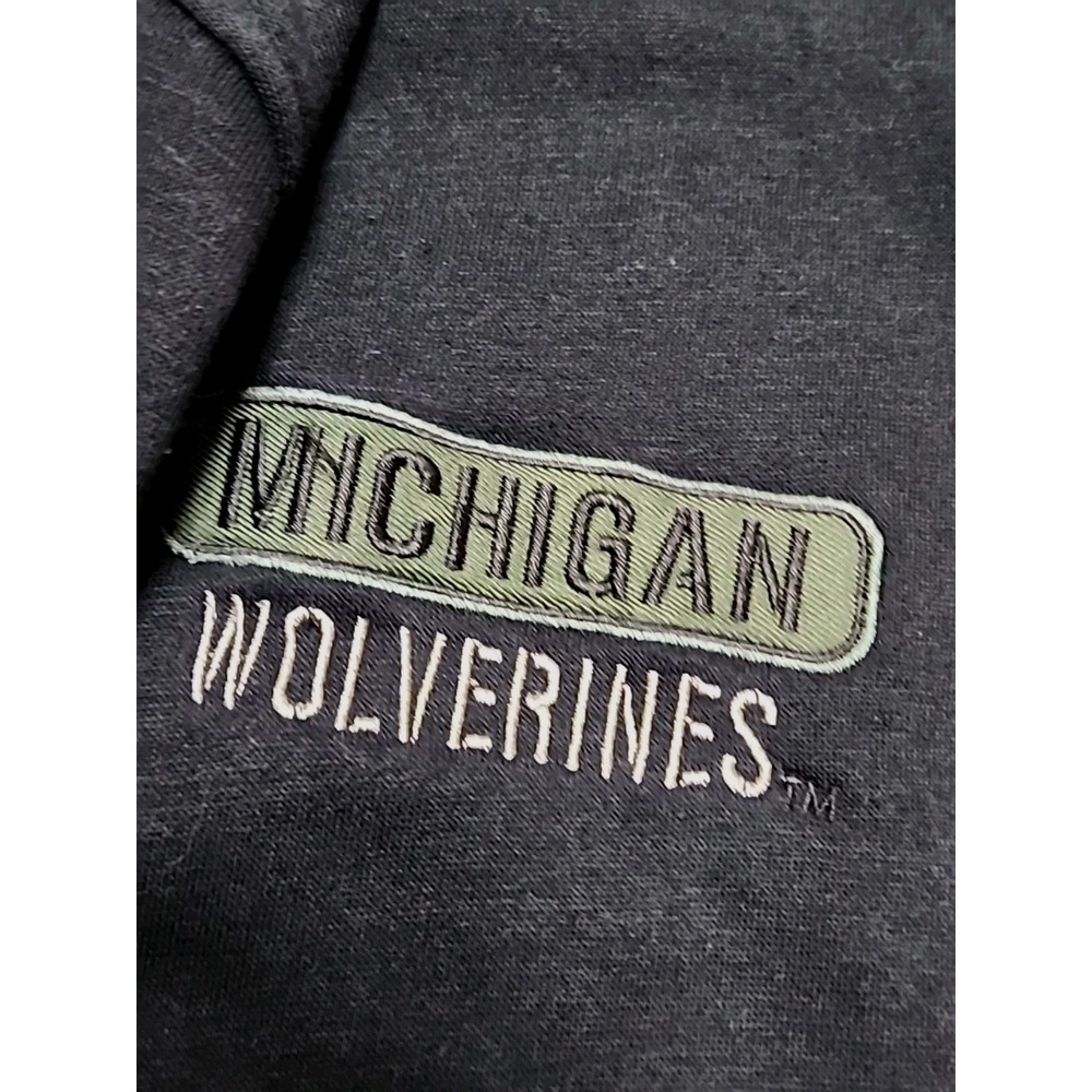 Colosseum Michigan Wolverines Military OHT  Zip Bomber Sweatshirt XXL Black - Picture 2 of 15